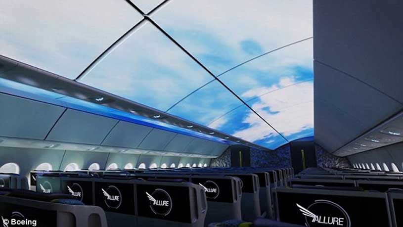 Boeing Rancang Desain Atap Tembus Pandang