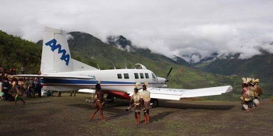 Sulitnya Terbang di Papua, Bahkan Landasan Tak Tampak dari Udara