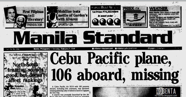 Cebu Pacific Flight 387 Hancur di Gunung