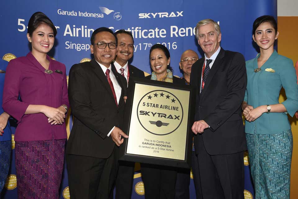 Garuda Indonesia Satu dari Tujuh Maskapai 5-Star di Dunia