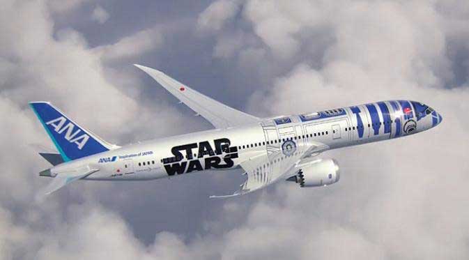 Pesawat Star Wars versi Nippon Airways Diluncurkan