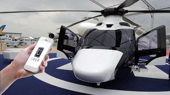 Uber Bermitra dengan Airbus Buka Layanan Taksi Helikopter