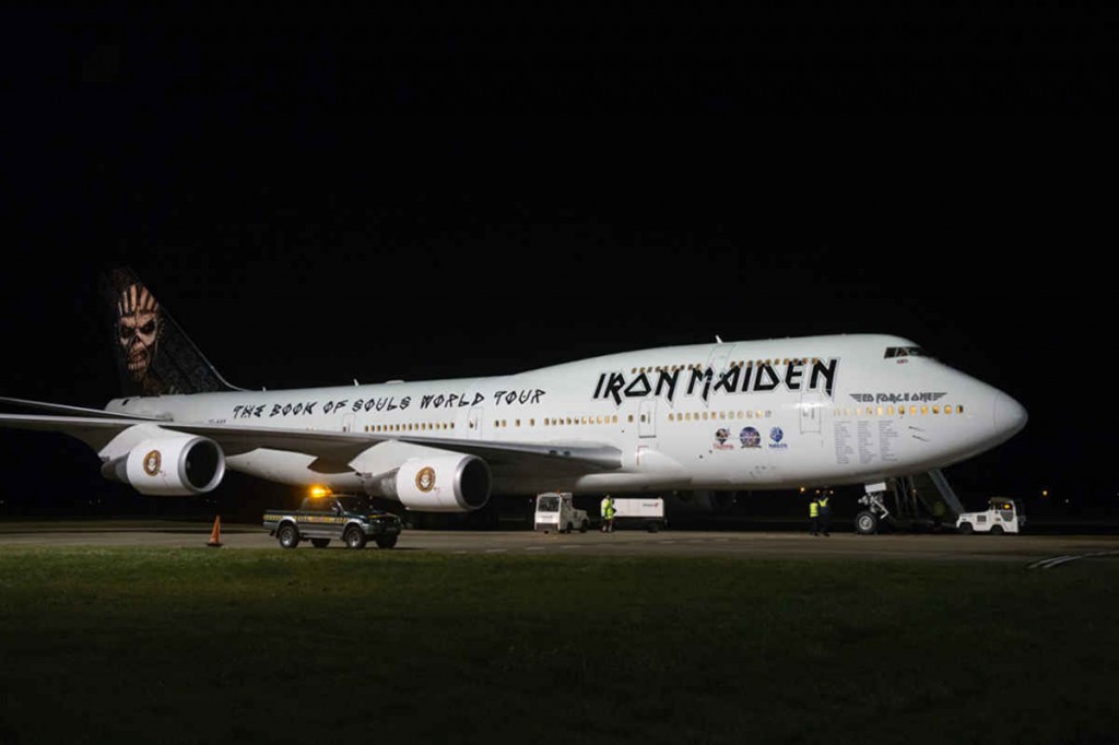 Ed Force One Iron Maiden Gunakan Jumbo Jet 747