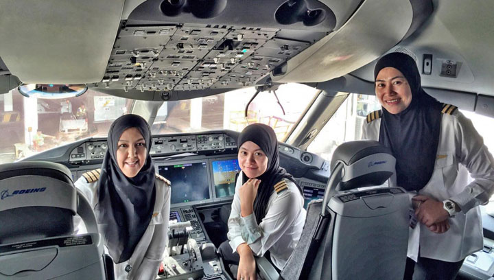 Pilot Perempuan Mendarat di Arab Saudi, Negara yang Melarang Perempuan Menyetir
