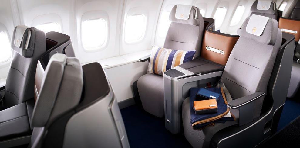 Kursi penumpang kelas bisnis Lufthansa A350