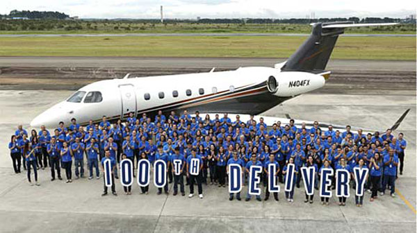 Embraer Catat Pengiriman Pesawat ke-1.000