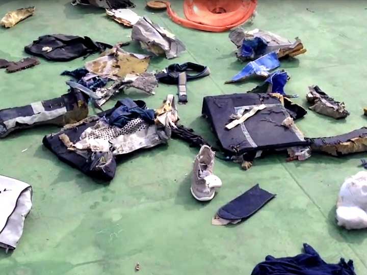 Foto-Foto Puing MS804 Dirilis, Ada Peringatan Asap di Kabin Sebelum Jatuh