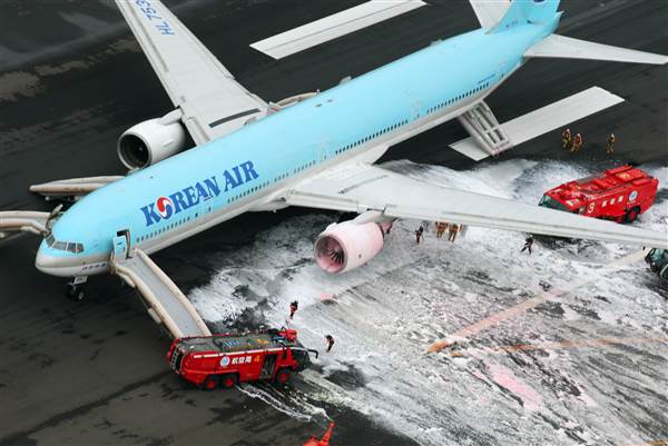 Korean Air Lines Terbakar