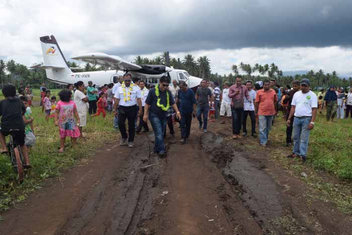 Tes Landing Bandara Kuripasai Jailolo Sukses