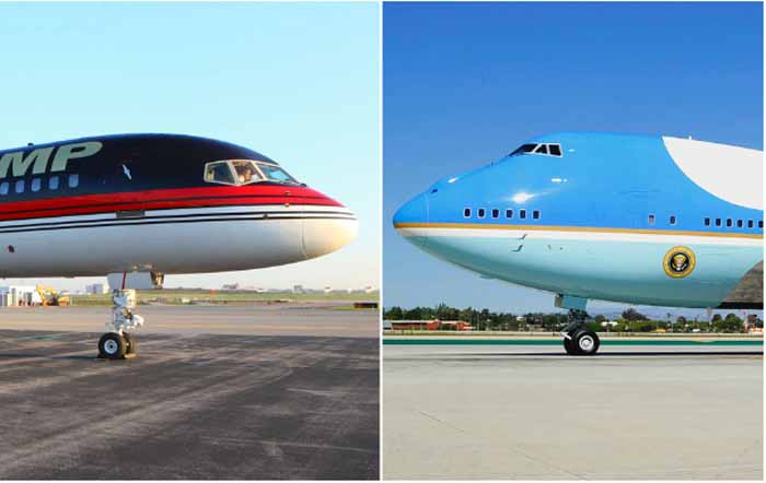 Trump Force One vs Air Force One