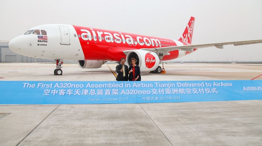 A320 Rakitan China Pertama Milik AirAsia