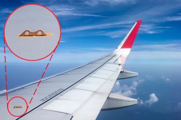 Benda Kuning Kecil di Sayap Pesawat, Apa Gunanya?
