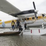 Pesawat Airfast Indonesia Mendarat di Laut