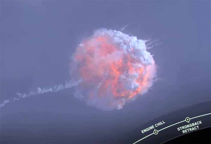 SpaceX Ledakkan Pesawatnya di Ketinggian 19 Km