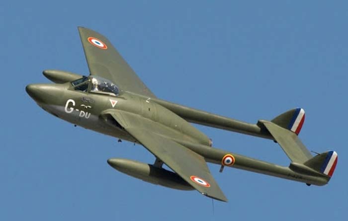 De Havilland Vampire, Jet Tempur Pertama Yang Melintasi Atlantik